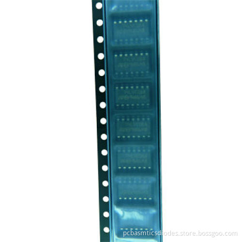 IC gate and quad, 74LVC08AMTR ST 14-SOIC original package, 1.7 to 2V high logic level
